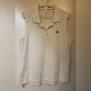 Tory Sport White‎ Collared Sleeveless Polo Size XL